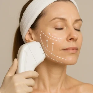 Woman having HI-FU to reduce wrinkles call LA LIPO Barry Now!