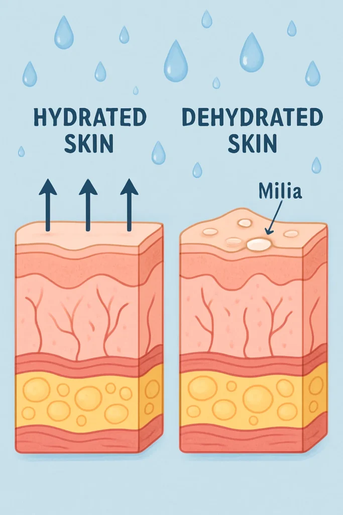The importance of hydration and milia production Barry